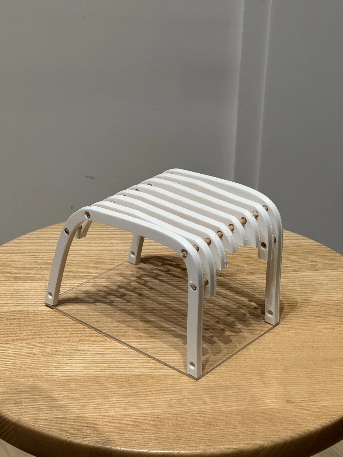 Modelo de silla: configuración plegada