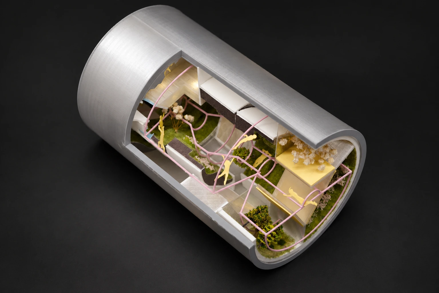 Section model — axonometric view